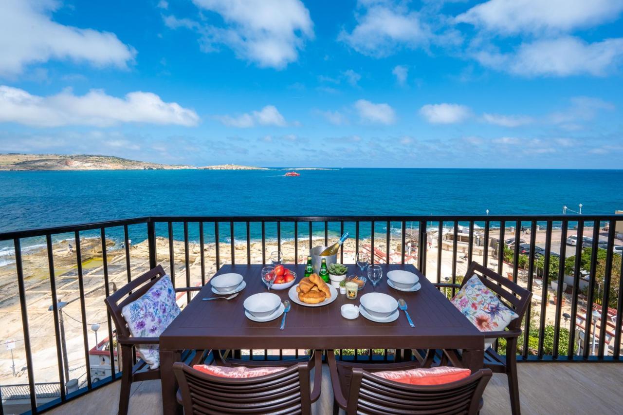Islet Promenade Seafront Apartment With Large Corner Terrace By Getawaysmalta St. Paul's Bay Exterior photo